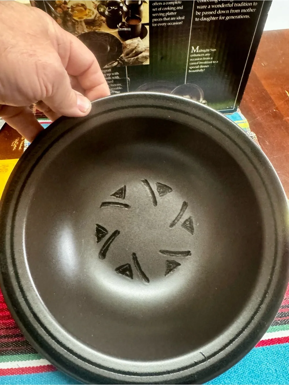 Pfaltzgraff Midnight Sun Matte Black Ceramic Vegetable Bowl